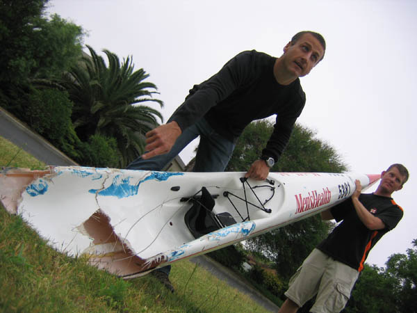 Theo Conradie's surf ski 